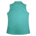 thumbnail image 2 of Monterey Club Women's Galaxy Contrast Block Sleeveless Golf Polo Shirt #2479, 2 of 3