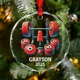 thumbnail image 3 of Personalized Weightlifting Xmas Ornaments Gift for Men Women Family Friends Birthday, Unique Weight Lifting Body Builder Christmas Ornament 2025, Custom Year Name Weightlifter/Gymer Glass Ornament, 3 of 6