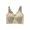 Beige, variant on Turilly Bras Womens Solid Color Front Closure Bra Wireless Push Up Breathable Everyday Wear Everyday Bras
