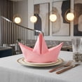 thumbnail image 5 of Unique Bargains 6Pcs Cotton Washable Cloth Napkins Pink 16x16inch, 5 of 6