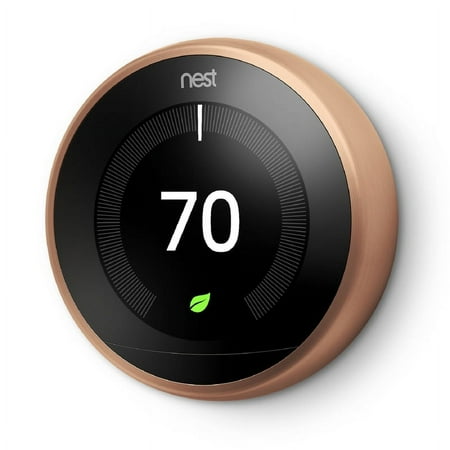 Google - Nest Learning Smart Wifi Thermostat - Copper