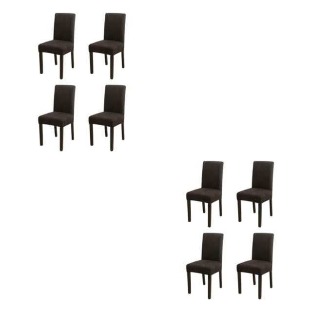 Wweixi 4pack/lot Stylish Chair Covers For Dining - Transform Dining Room With Ease Durable Cover For Dining black 2Set