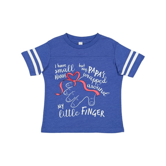 Inktastic I Have Small Hands, but My Papas Wrapped Around My Little Finger Boys or Girls Toddler T-Shirt