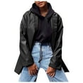 thumbnail image 1 of Women Workoffice Suit Button Down Fitted Outwear Single Breasted Fashion Jacket Solid Color Blazer Pockets Professional Overcoat V Neck Cardigan, 1 of 6