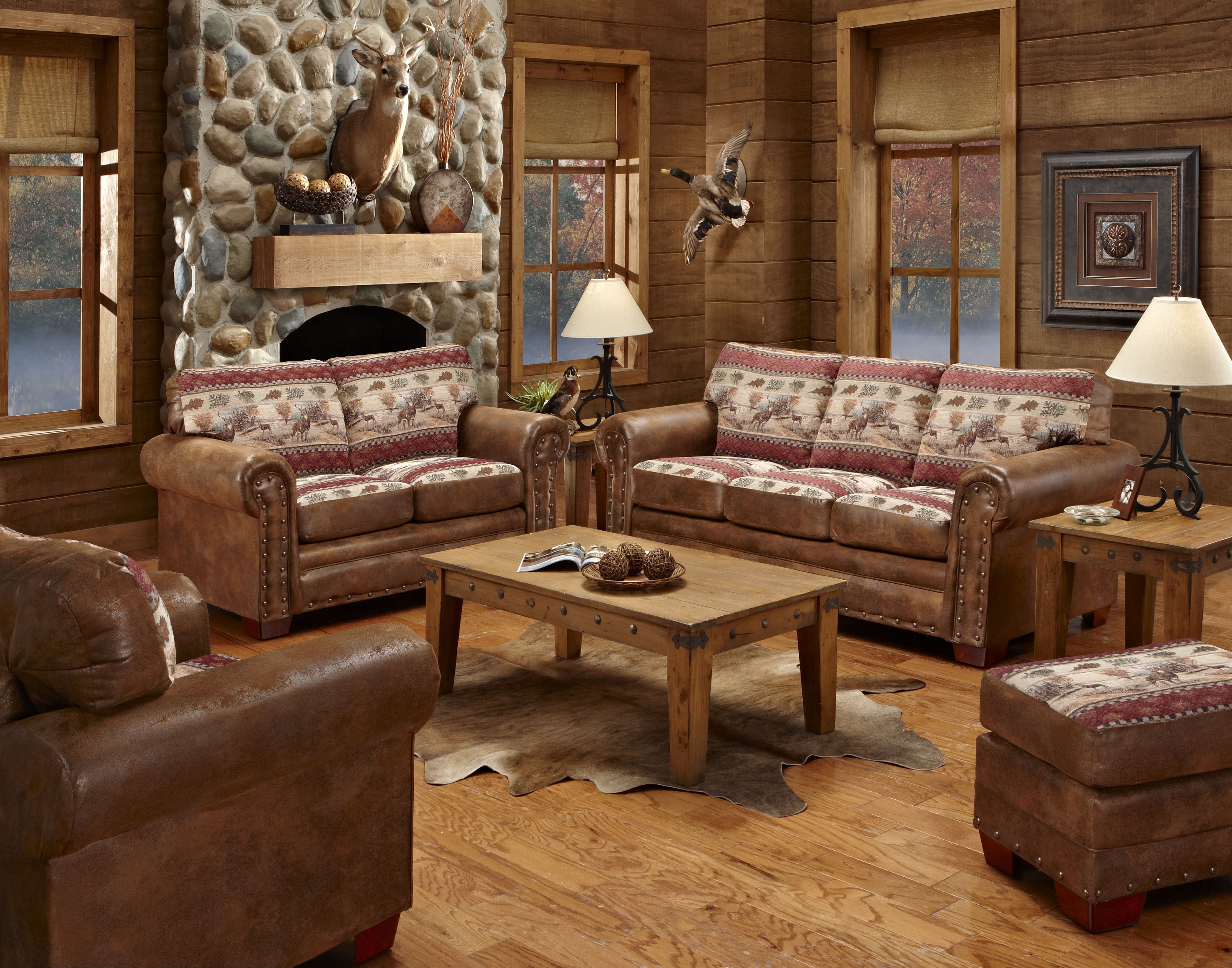 American Furniture Classics Model 850050K Deer Valley 4Piece Living