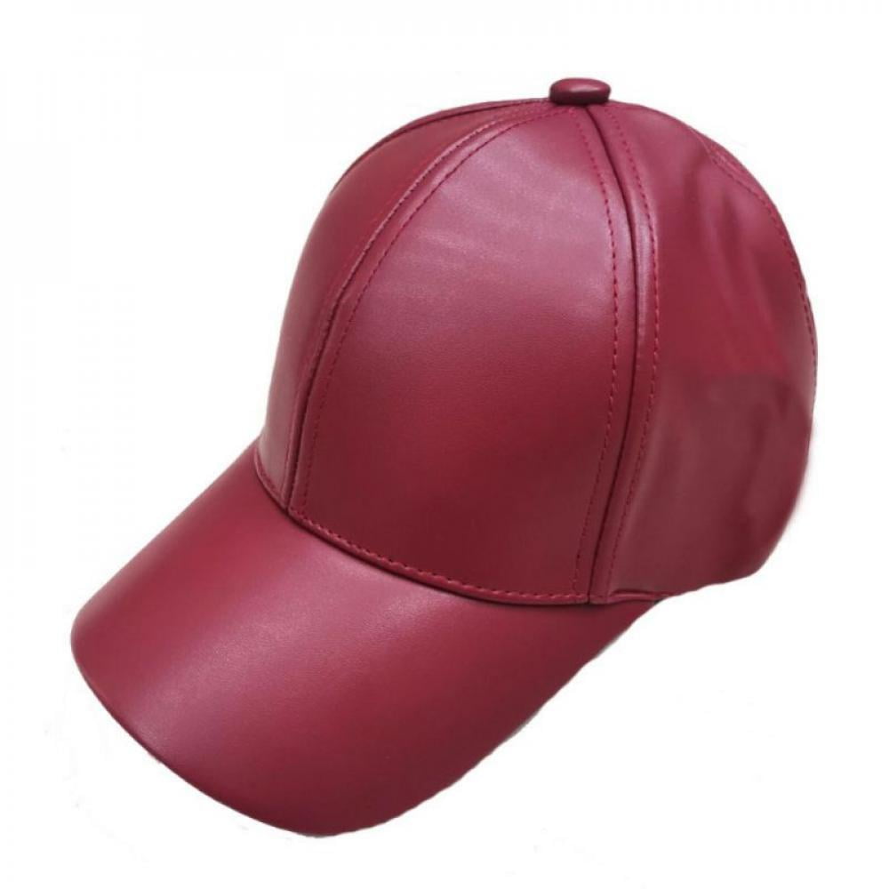 Promotion Genuine Leather Baseball Cap Men Women Adjustable