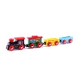 thumbnail image 3 of BESTSKY 4Pcs Magnetic Wooden Miniature Train - Carriage Model Developmental Kids Toy Gift Magnetic Train Set, 3 of 6