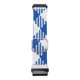 thumbnail image 2 of Correa de reloj de repuesto Bling Bling ajustable de nailon a prueba de sudor Para T REX 2 Ultra azul blanco, 2 of 12