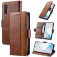 thumbnail image 1 of Case for Samsung Galaxy Note 10 Cover Leather Wallet Folio Case Book Design Flip Magnetic Closure - Brown, 1 of 5