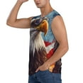 thumbnail image 3 of Picia Bald Eagle Pilot mens Cotton Tank Undershirts , Moisture-wicking Ribbed Tanks, Lightweight Cotton Tank Undershirts-XX-Large, 3 of 8