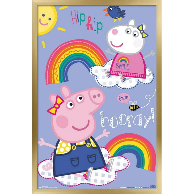 Peppa Pig - Hooray Wall Poster, 22.375" x 34"