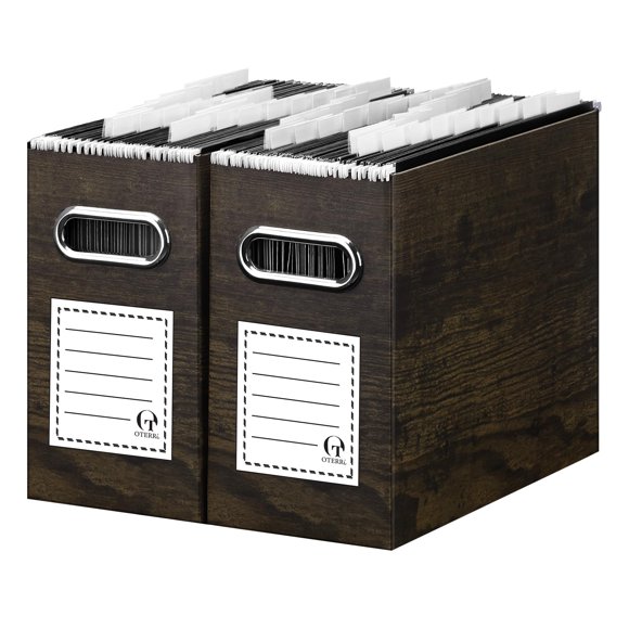 Organizador de archivos Oterri, tamaño carta plegable, 31 x 13 x 25 cm, paquete de 2