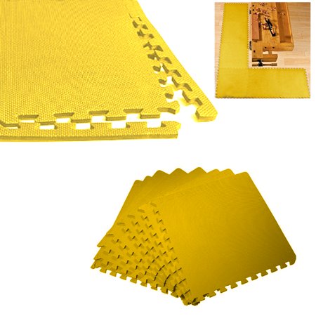96 Sqft Anti Fatigue Exercise Mats Foam Gym Flooring Interlocking