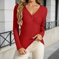 thumbnail image 2 of Fall Sweaters for Women Fashion Clothing Solid Color Knit Collar Slim Fit Long Sleeve Pullover Sweater for Casual Wear and Everyday Basic Wardrobe, 2 of 5