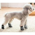 thumbnail image 2 of 4Pcs Dog Shoes for Winter, Dog Boots & Paw Protectors, Fleece Warm Snow Booties for Puppy with Reflective Strip Anti-Slip Rubber Sole for Small Medium Size Dogs, 2 of 5
