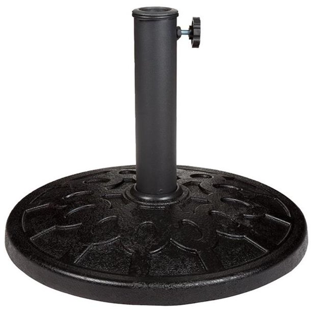Pure Garden M150011 12 5 X 16 5 Dia Heavy Weight Umbrella Base Outdoor Patio Umbrella Holder 44 Black Walmart Com Walmart Com