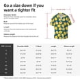 thumbnail image 7 of Xecao offers the Lemon for Men's Casual Short-sleeved Shirt, a button-up collared shirt with a pocket, perfect for beach vacations and yacht travel in the XX-Large size., 7 of 7