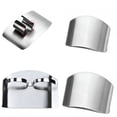 thumbnail image 4 of EXLEAF Stainless Steel Finger Guards for Cutting,Adjustable Finger Protector Safety Shield for Kitchen Cooking Dicing Chopping Slicing Food Preparation Finger Guards for Cutting Food, 4 of 7