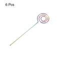 thumbnail image 3 of Uxcell Metal Cocktail Toothpicks Circle Shape Drink Pick Cocktail Skewer 6Pack(Colorful), 3 of 8