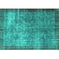 thumbnail image 1 of Ahgly Company Indoor Rectangle Persian Turquoise Blue Bohemian Area Rugs, 3' x 5', 1 of 4