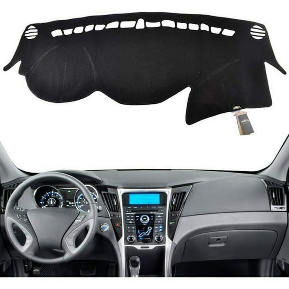 XUKEY Dashboard Cover Fit for Hyundai Sonata 2011 2012 2013 2014 Dash Mat Carpet Sun Pad Black