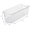 thumbnail image 5 of Smart Design Stackable Clear Refrigerator Storage Bin with Handle - 8 Pack - 6 x 16 inch, 5 of 8