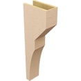 thumbnail image 5 of 6"W x 12"D x 36"H Thin Monterey Rough Cedar Woodgrain TimberThane Corbel, Primed Tan, 5 of 6