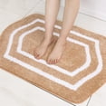 thumbnail image 6 of Extra Thick Bath Linen Rug Set Soft Plush Anti-Slip Bath Mat Water Absorbent Shaggy Polyester for Bathroom Living Room Bedroom Gray 24x36 Inches, 6 of 7