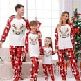 thumbnail image 5 of Mifsaly Funny Christmas Pajamas Family Sets Bright and Merry Xmas Pjs Matching Outfits 2 Piece Loose Pullover Sleepwear Nightwear Classic Plaid Sleep Pants 2025 Festival Holiday Homewear, 5 of 7