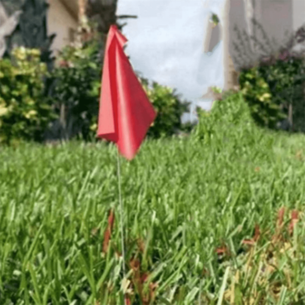 Lot De 20 Drapeaux De Marquage Rouges Pour Jardin - Marqueurs Pour Pelouse, Arrosage, Construction (53cm)