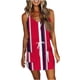 thumbnail image 1 of Mujeres Casual con cuello en V sin mangas Vendaje Estampado de rayas Chaleco suelto Sling Dress OAVQHLG3B Store lin121212, 1 of 4