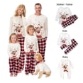thumbnail image 3 of Pijamas familiares a juego para Navidad 2023, conjuntos familiares a juego para adultos y niños, top y pantalones, 2 piezas, pijamas navideños, mono para bebé, 3 of 3