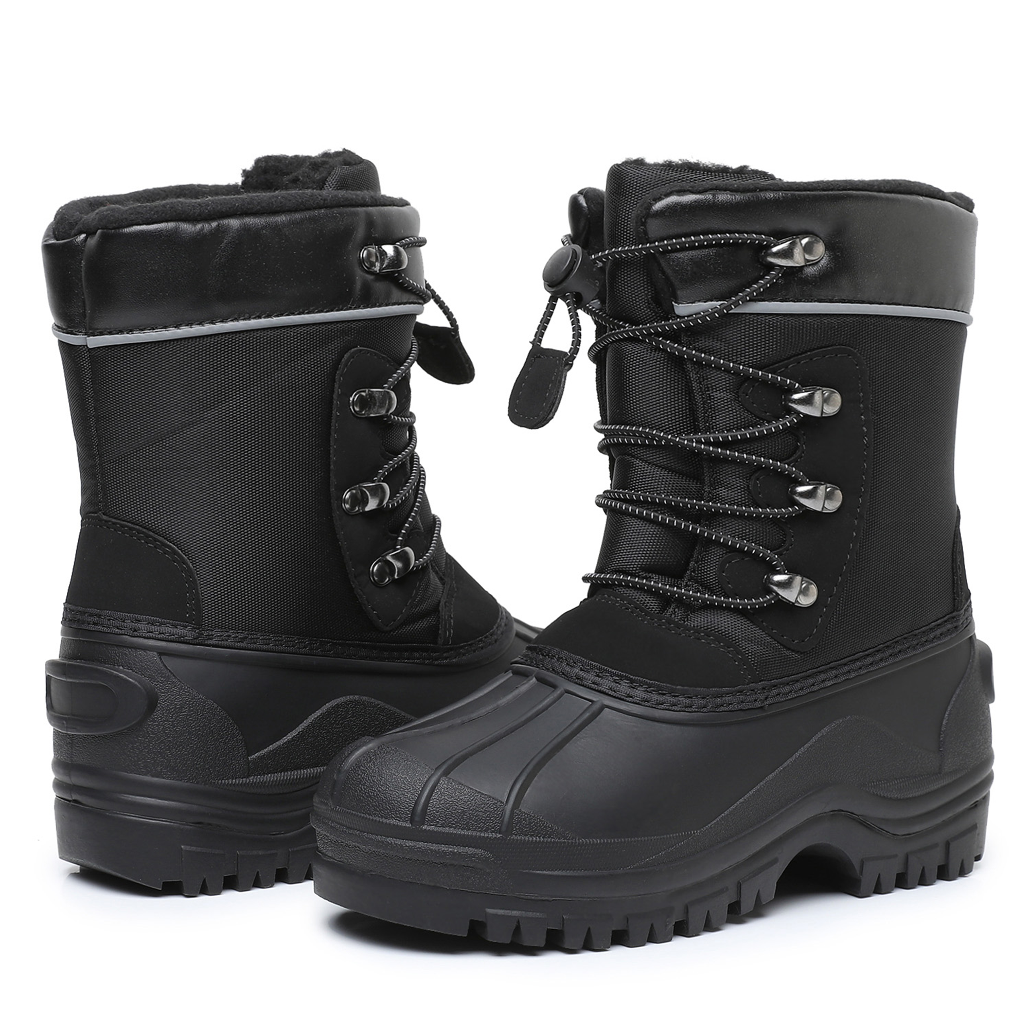 Apakowa Kids' Waterproof Insulated Snow Boots photo 7