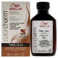 thumbnail image 1 of Tinte líquido permanente para cabello Color Charm - 7WR Tan Blonde de Wella para unisex - Tinte para cabello de 1,42 oz Wella Color de pelo 1.4 oz, 1 of 3