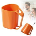 thumbnail image 5 of Lshylf Multicolor Plastic Mouthwash Cup With Toothbrush Slot Handle Mug For Bathroom Family,Orange*3,3.94*3.15 in, 5 of 5