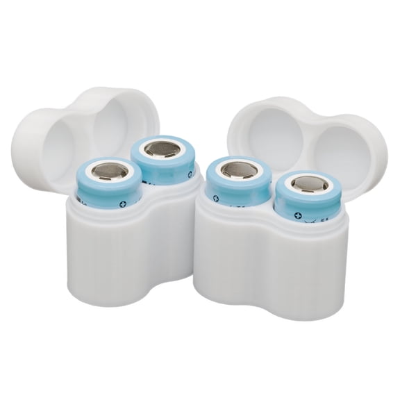 Slimline 18350 Battery Case, Holds 2 18350 Batteries, Pack of 2