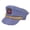 D, variant on Stripe Marine Inspired Caps Soft Fabric Sailing Hat Cosplay Captain Hat Headwear for Comfort and Sun Protections