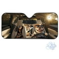 thumbnail image 2 of Xoenoiee Funny Dogs Cats Print Car Windshield Sun Shade, Foldable Car Sunshade Cover UV Block Car Front Window Heat Insulation Protection Auto Windshield Covers Universal Fit for Truck Sedan SUV, 2 of 7