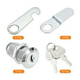 thumbnail image 3 of Uxcell Cam Lock, 1-1/8" Fits Up to 7/8" Thick Panel, Keyed Different Zinc Alloy 5Pack, 3 of 5