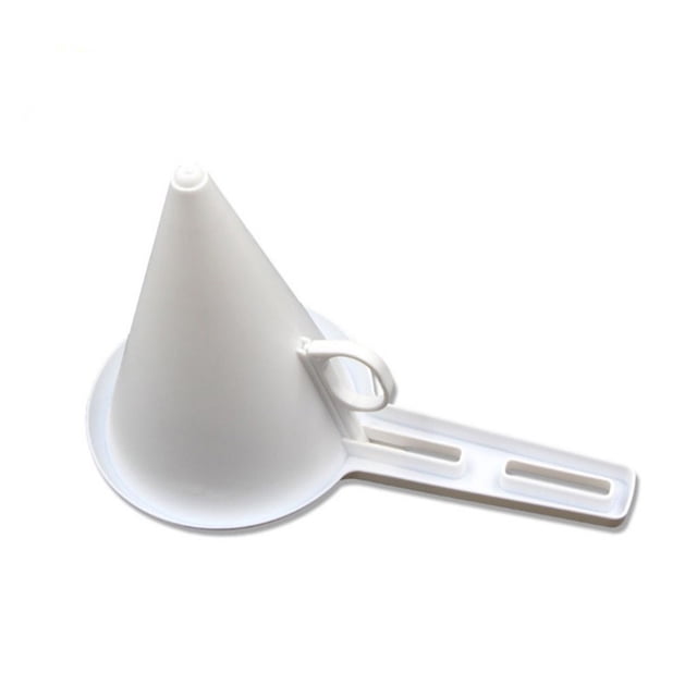 Cream Funnel Dispenser Kitchen Baking Tool Cake Decorating Batter Transfer With Narrow Shank, Easy Grip And Plastic Material For Diy Baking, Kitchen Use And Container Filling 5.3X3.7In 0.1