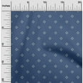 thumbnail image 2 of oneOone Velvet Blue Fabric Asian Floral Block Craft Projects Decor Fabric Printed By The Yard 58 Inch Wide, 2 of 5
