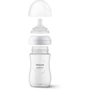 Philips Avent Natural Baby Bottle with Natural Response Nipple, Clear, 11oz, 2pk