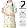 thumbnail image 6 of Lsque Rabbit And Milk Tea Waterproof Apron Chef Aprons for Men Heavy Duty Chemical Work Apron Extra Long Grilling Aprons with Adjustable Bib Apron, 6 of 9