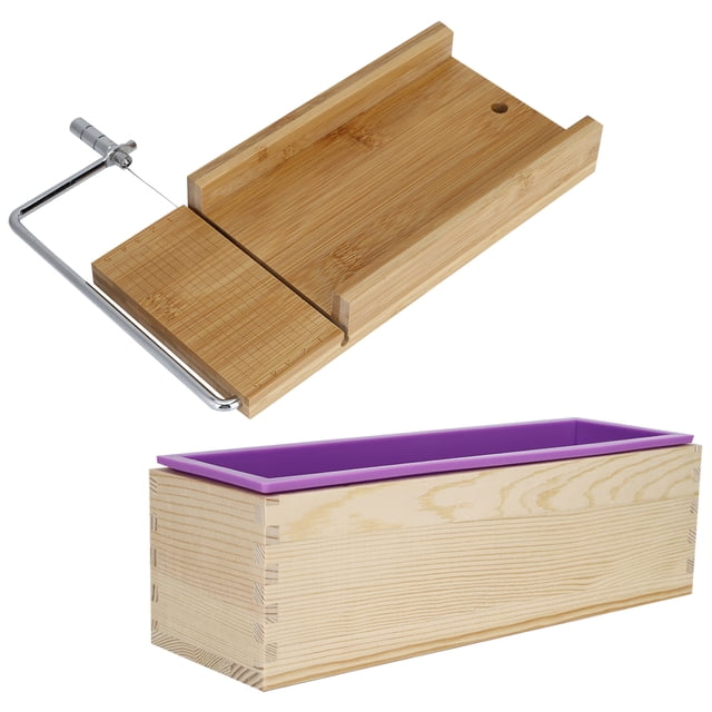 Bread Cutter, Bamboo Wood Strong Stability , Wear Resistance For Woman Man Planche à Découper + Boîte Sans Couvercle