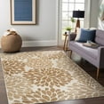 thumbnail image 4 of Beverly Rug Indoor/Outdoor Area Rugs,Modern Floral Patio Porch Garden Carpet, BeÄ±ge, 9'x12', 4 of 8
