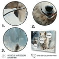 thumbnail image 3 of Designart "Snow Wolves Winter's Majestic Residents III" Animals Framed Wall Art Decor - Modern Farmhouse Grey Wolf Bedroom Framed Canvas Wall Art, 3 of 6