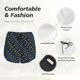 thumbnail image 4 of Balery Mardi Gras Strings of Beads Pantalones cortos deportivos para mujer con forro y dos bolsillos, elásticos, para entrenamiento, gimnasio, yoga-XX-Large, 4 of 7