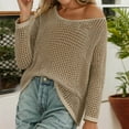 thumbnail image 2 of Swim Cover Up Crochet Cover Up Stylish Women's Swimwear Cover-Ups Crochet Summer Beach Tops Lightweight Knit Pullover Sweater for Various Occasions, 2 of 6
