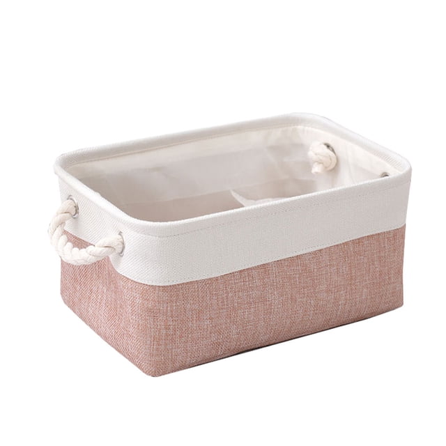 tredstone Stay Organized With Stylish Linen Storage Basket For Daily Storage White Mix Powder 31*21*13 1Set