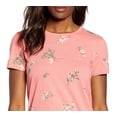 thumbnail image 2 of Lucky Brand Women's Floral Print Crew Neck Tee Pink Size Medium, 2 of 3
